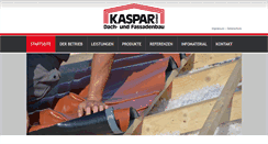 Desktop Screenshot of kaspar-gmbh.de