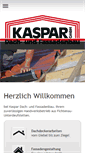 Mobile Screenshot of kaspar-gmbh.de