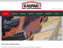 Tablet Screenshot of kaspar-gmbh.de